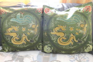 ���ƖP���̃N�b�V�����J�o�[�@���N���������ł��B�V�b�N�ŗ��������O���[���B�I�X�X���ł��B