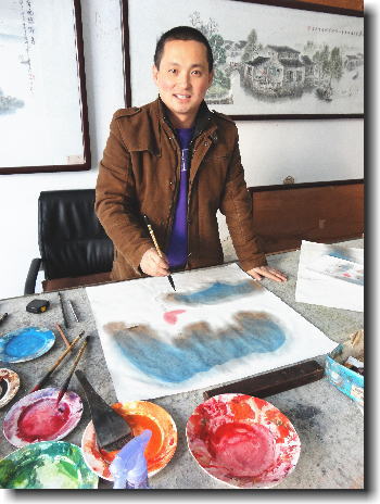 蘇州の若手画家　アーシャオ　期待の新星です。